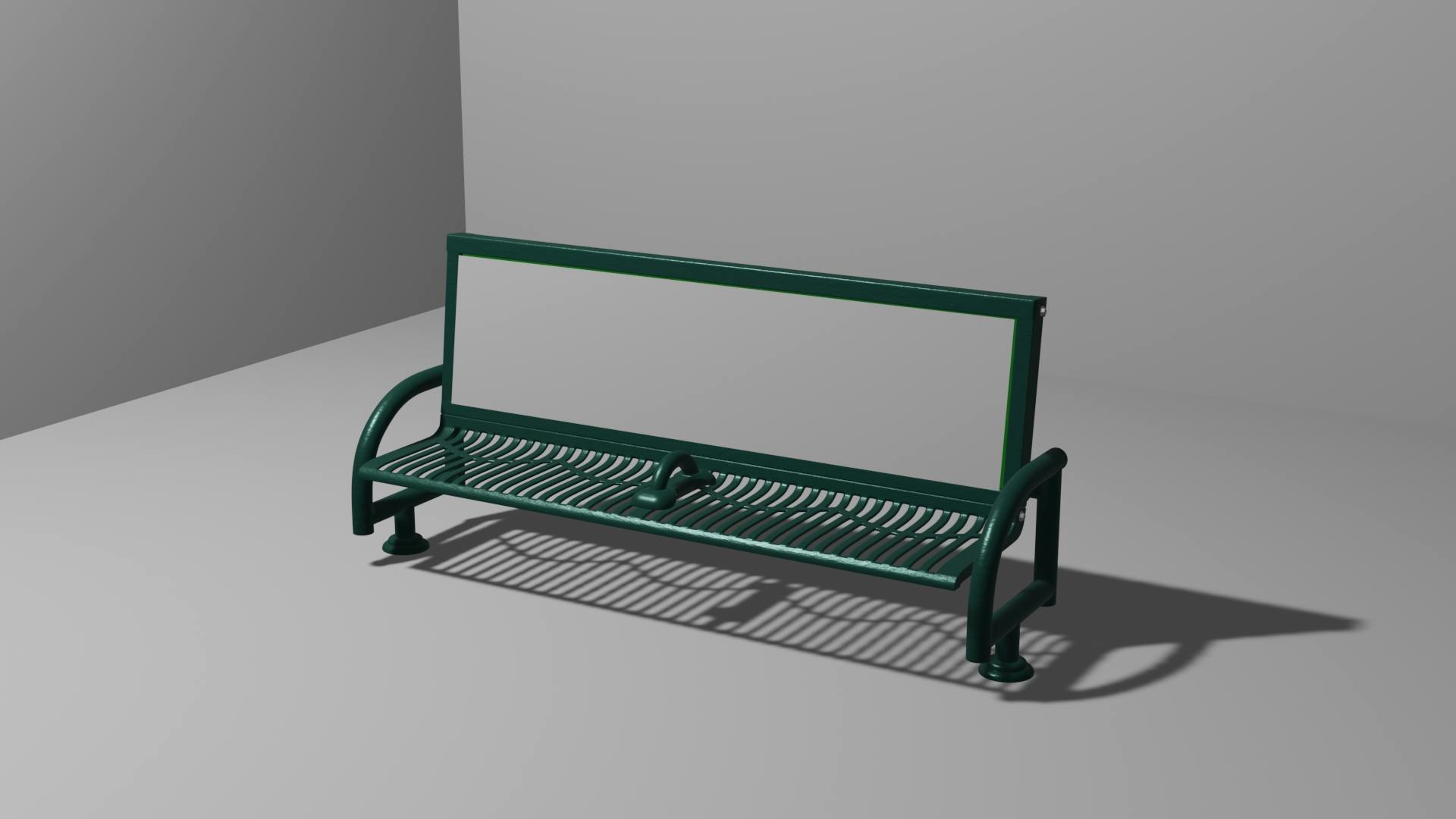 Green Bus Bench. Top Tier for crowdfunding campaign.
